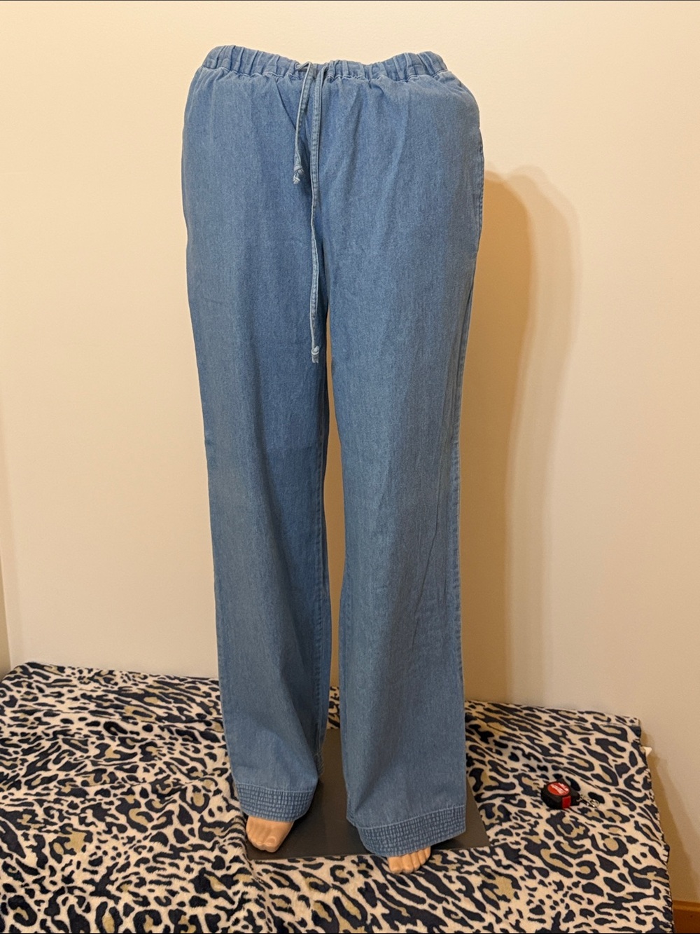 CAMI. Blue Jean Lightweight Very long Pants Size 8 Tall. 100% Cotton NWOT